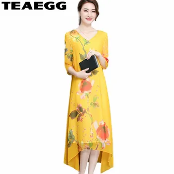 TEAEGG Print Summer Dresses Long Robe Femme Vestidos Verano 2020 Summer Dress Women Yellow V-neck Thin Ladies Dresses Maxi AL814
TEAEGG Print Summer Dresses Long Robe Femme Vestidos Verano 2020 Summer Dress Women Yellow V-neck Thin Ladies Dresses Maxi AL814