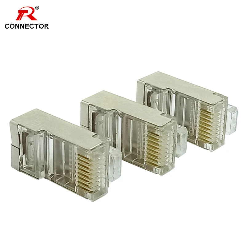 5pcs Gold Plated RJ45 Network Cables Modular Plug Cat5 CAT5e Connector 8P8C utp Shielded Modular Rj45 Plug Terminals
5pcs Gold Plated RJ45 Network Cables Modular Plug Cat5 CAT5e Connector 8P8C utp Shielded Modular Rj45 Plug Terminals