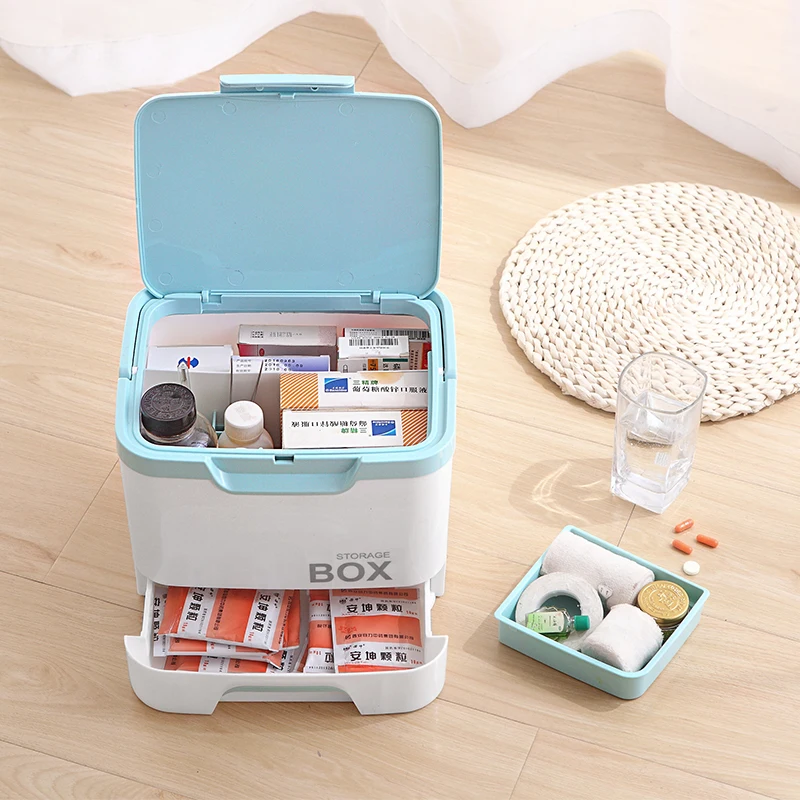 050 Multi-function Portable multi-layer partition sealed box with large capacity drawer storage box Medicine chest 25*18*19cm
050 Multi-function Portable multi-layer partition sealed box with large capacity drawer storage box Medicine chest 25*18*19cm