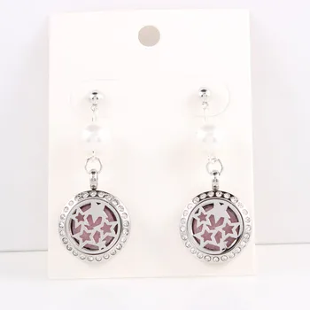 20MM Perfume Locket Earrings Silver Fashion Aromatherapy Essential Oil Diffuser Locket Dangle Earrings Mother's Day Gift
20MM Perfume Locket Earrings Silver Fashion Aromatherapy Essential Oil Diffuser Locket Dangle Earrings Mother's Day Gift