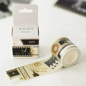 1 Pcs 40mm wide Creative Vintage Travelling style Retro Film Screening decoration washi tape DIY planner masking tape
1 Pcs 40mm wide Creative Vintage Travelling style Retro Film Screening decoration washi tape DIY planner masking tape
