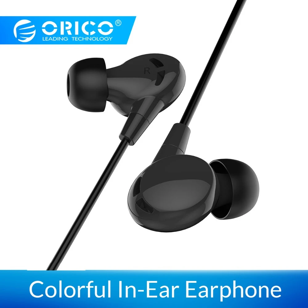 

ORICO Original In-ear Earphone Bass Sound Headset with Microphone Hifi Earbuds Colorful earphone forXiaomi iPhone Samsung Huawei