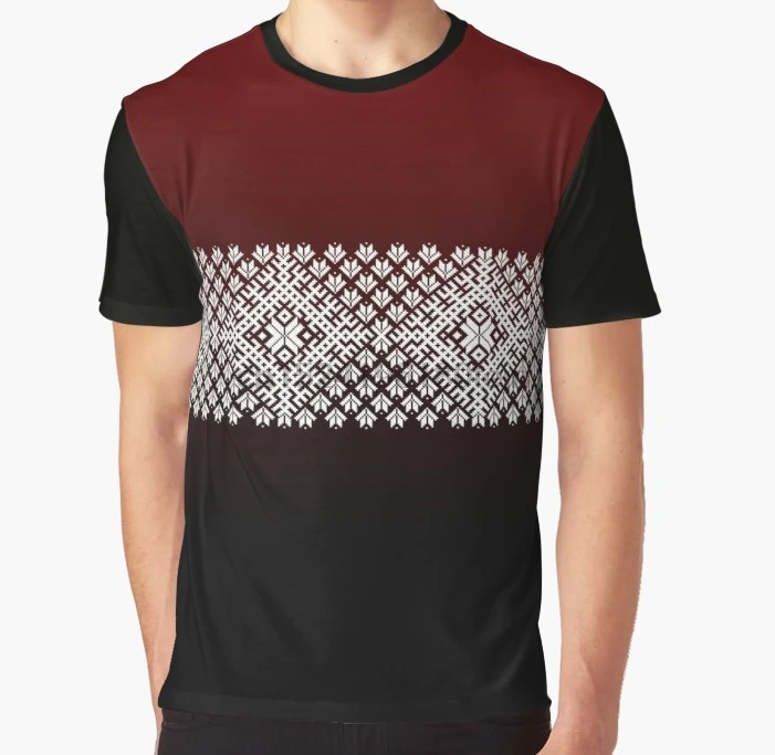 All Over Print 3D Women T Shirt Men Funny tshirt Red Black and White Latvian Lielvarde Belt motif Graphic T-Shirt
All Over Print 3D Women T Shirt Men Funny tshirt Red Black and White Latvian Lielvarde Belt motif Graphic T-Shirt