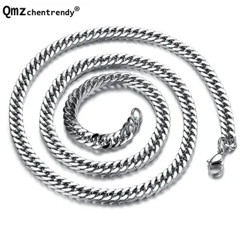 Qmzchentrendy 3MM/6MM/8MM 56cm Stainless Steel Curb Cuban Chain Necklace Boys Mens Fashion Chain Link jewelry
Qmzchentrendy 3MM/6MM/8MM 56cm Stainless Steel Curb Cuban Chain Necklace Boys Mens Fashion Chain Link jewelry