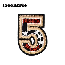 5 шт. нашивки в полоску с цифрами для одежды|patches for clothing|stripe patchiron on