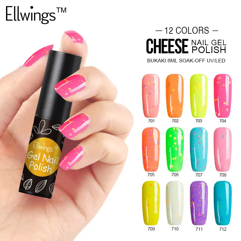 Ellwings Cheese Nail Gel Polish Glitter Candy Gel Paint Hybrid Varnishes Nail Art Design UV Gel Lacquer Top Base Coat Primer
Ellwings Cheese Nail Gel Polish Glitter Candy Gel Paint Hybrid Varnishes Nail Art Design UV Gel Lacquer Top Base Coat Primer