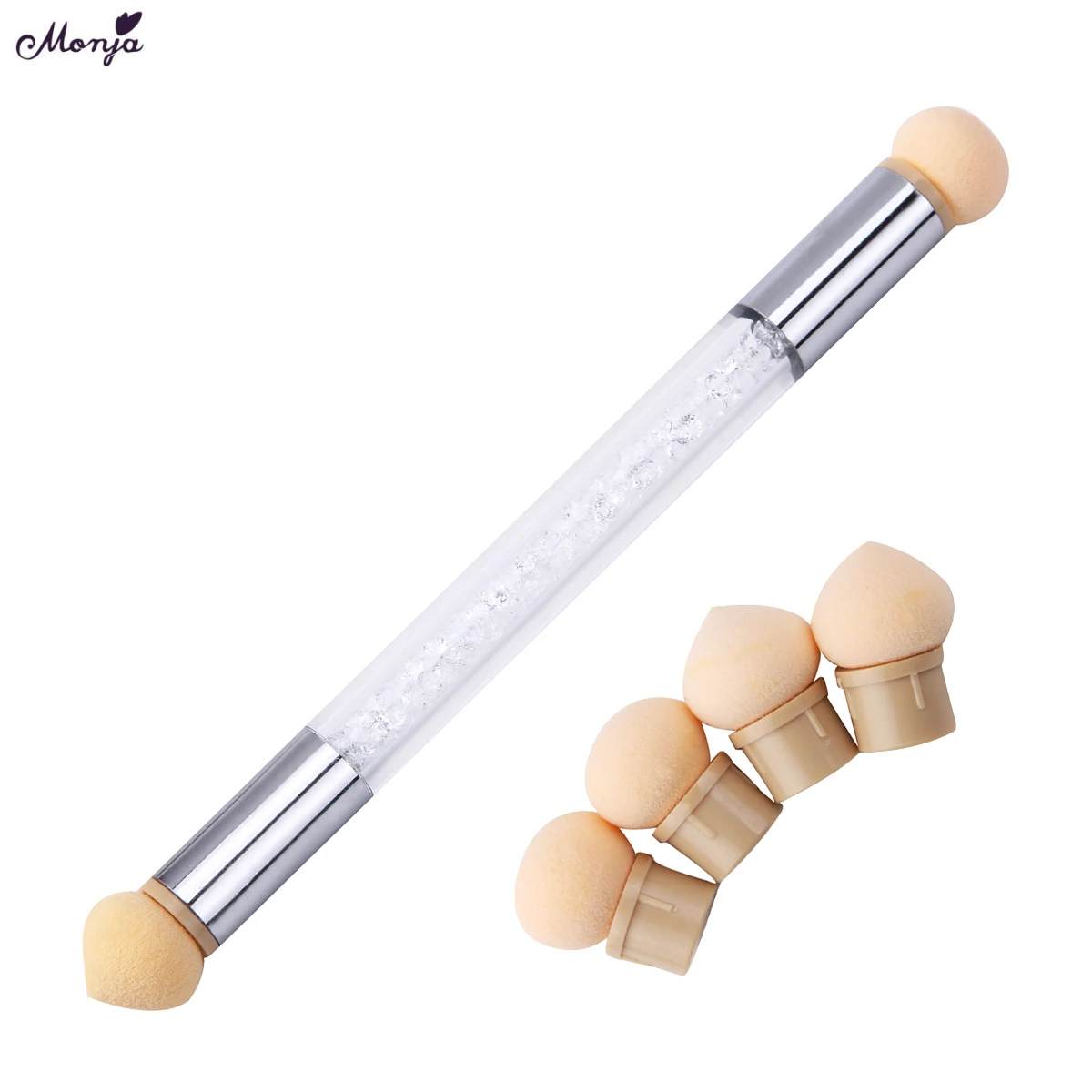 Monja Double End Nail Art Rhinestone Handle Gel Polish Color Gradient Brush Powder Sponge Transfer Stamping Pen Manicure Tool
Monja Double End Nail Art Rhinestone Handle Gel Polish Color Gradient Brush Powder Sponge Transfer Stamping Pen Manicure Tool