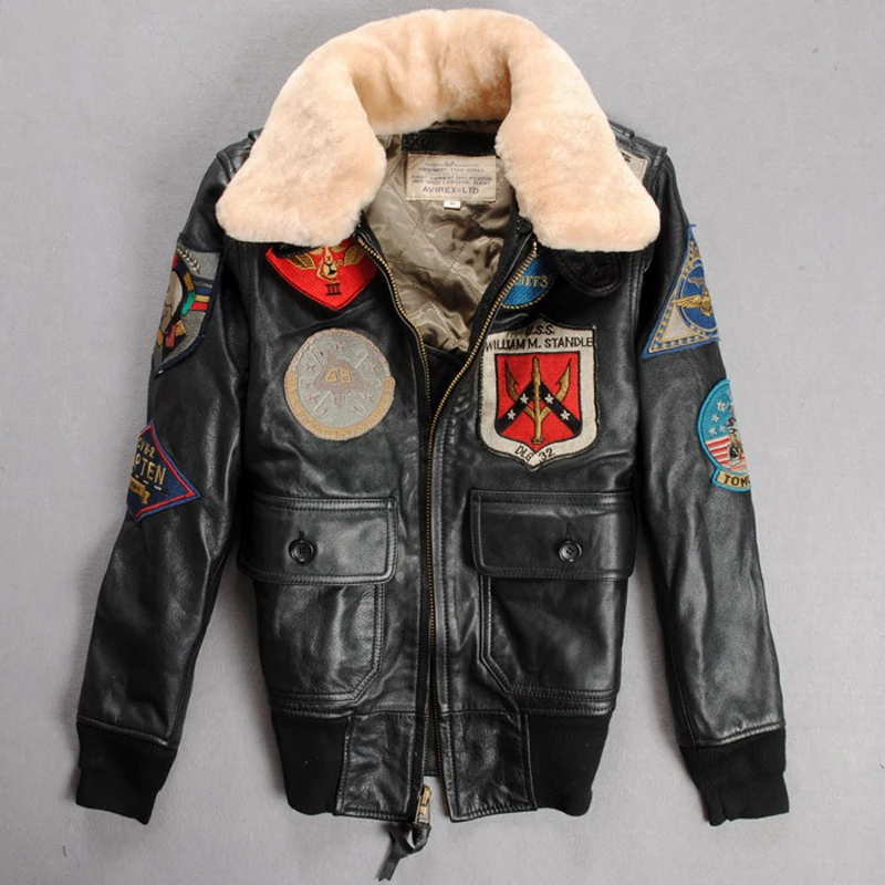 2018 air force Flight Jackets Motorcycle Genuine Leather Jacket Women Cow Leather Coat Fur Collar Bomber Jacket
2018 air force Flight Jackets Motorcycle Genuine Leather Jacket Women Cow Leather Coat Fur Collar Bomber Jacket