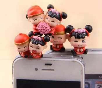 DHL FREE SHIPPING 300pcs/lot kawaii Chinese wedding the bride groom lovers anti dust plug for cell phone/ ear jack earphone cap
DHL FREE SHIPPING 300pcs/lot kawaii Chinese wedding the bride groom lovers anti dust plug for cell phone/ ear jack earphone cap