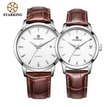 STARKING Leather Strap Automatic Stainless Steel Watches for Lovers Men Women Fashion Dress Wristwatches Hodinky Paris AM/L0184
STARKING Leather Strap Automatic Stainless Steel Watches for Lovers Men Women Fashion Dress Wristwatches Hodinky Paris AM/L0184