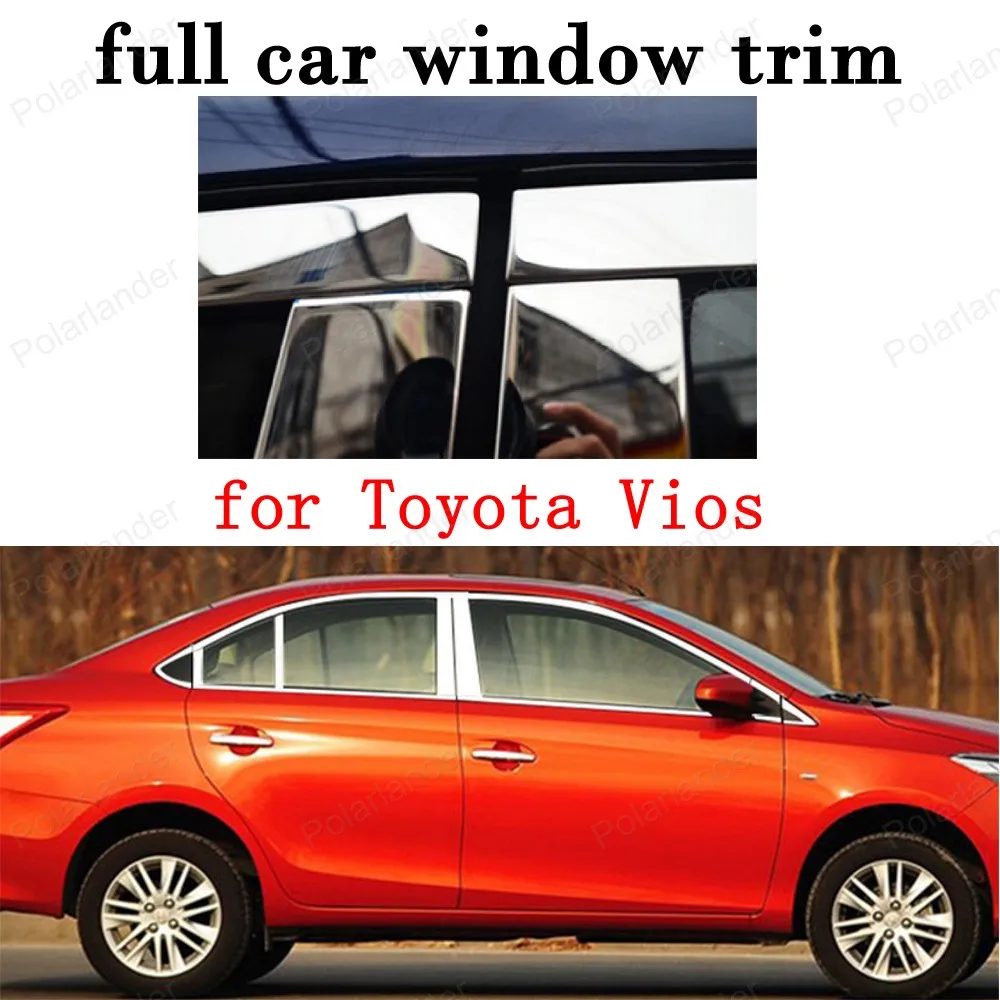 full Window Trim Decoration Strips Car Exterior Accessories for Toyota Vios Stainless Steel with column
full Window Trim Decoration Strips Car Exterior Accessories for Toyota Vios Stainless Steel with column