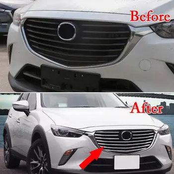 10pcs/set Chrome ABS Car Front Middle Grill Grille Strip Cover Trim Decal For Mazda CX-3 2016-2018 Car Styling Accessories Cover
10pcs/set Chrome ABS Car Front Middle Grill Grille Strip Cover Trim Decal For Mazda CX-3 2016-2018 Car Styling Accessories Cover