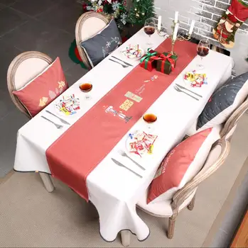 Nordic INS Christmas Table cloth Decorations tablecloth For Party Home Santa Claus Tapestry Poinsettia Table Runner Cloth Cover
Nordic INS Christmas Table cloth Decorations tablecloth For Party Home Santa Claus Tapestry Poinsettia Table Runner Cloth Cover