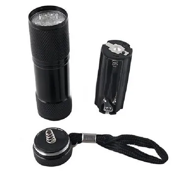 Mini 9 LED UV Flashlight Ultraviolet led flashlight Ultra Violet Invisible Ink Marker Detection Torch Light AAA UV lamp
Mini 9 LED UV Flashlight Ultraviolet led flashlight Ultra Violet Invisible Ink Marker Detection Torch Light AAA UV lamp