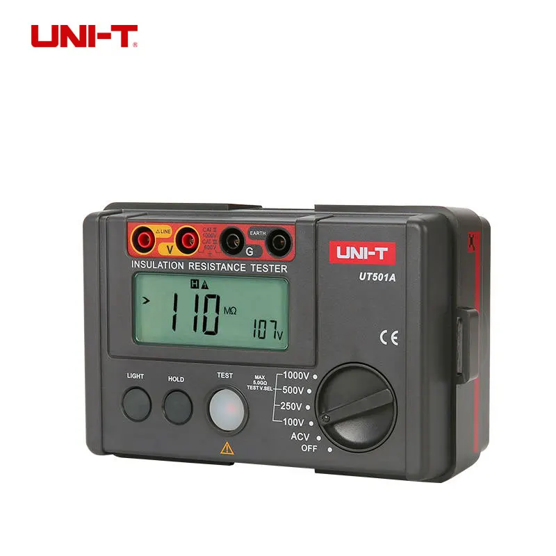 UNI-T UT501A Insulation Resistance Testers Auto Range Lcd backlight High Voltage Indication
UNI-T UT501A Insulation Resistance Testers Auto Range Lcd backlight High Voltage Indication