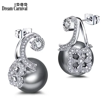 DreamCarnival 1989 Unique Design Synthetic Grey Pearl White Cubic Zircon Wholesales Discount Pendientes Drop Earrings WE3725
DreamCarnival 1989 Unique Design Synthetic Grey Pearl White Cubic Zircon Wholesales Discount Pendientes Drop Earrings WE3725