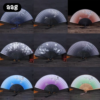 Vintage Chinese style Bamboo Hand Fan Folding Flower Printed Women Dancing Handheld fans Fashion Wedding party home decor Crafts
Vintage Chinese style Bamboo Hand Fan Folding Flower Printed Women Dancing Handheld fans Fashion Wedding party home decor Crafts