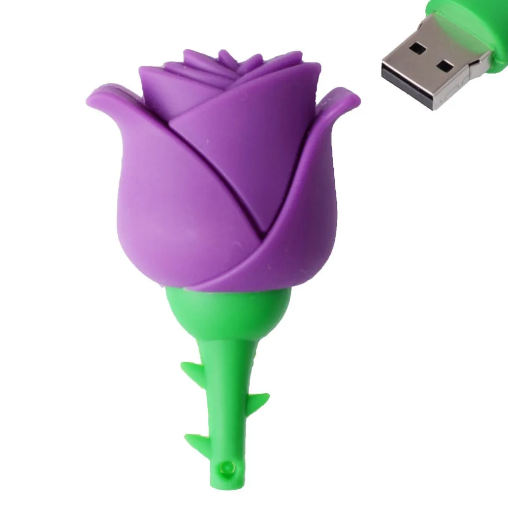 

Colorful Rose Memoria usb 128GB pendrive personalizado 8GB memory stick 4GB Usb Flash Drive 32GB Pendrive 64GB 16GB Pen Drive