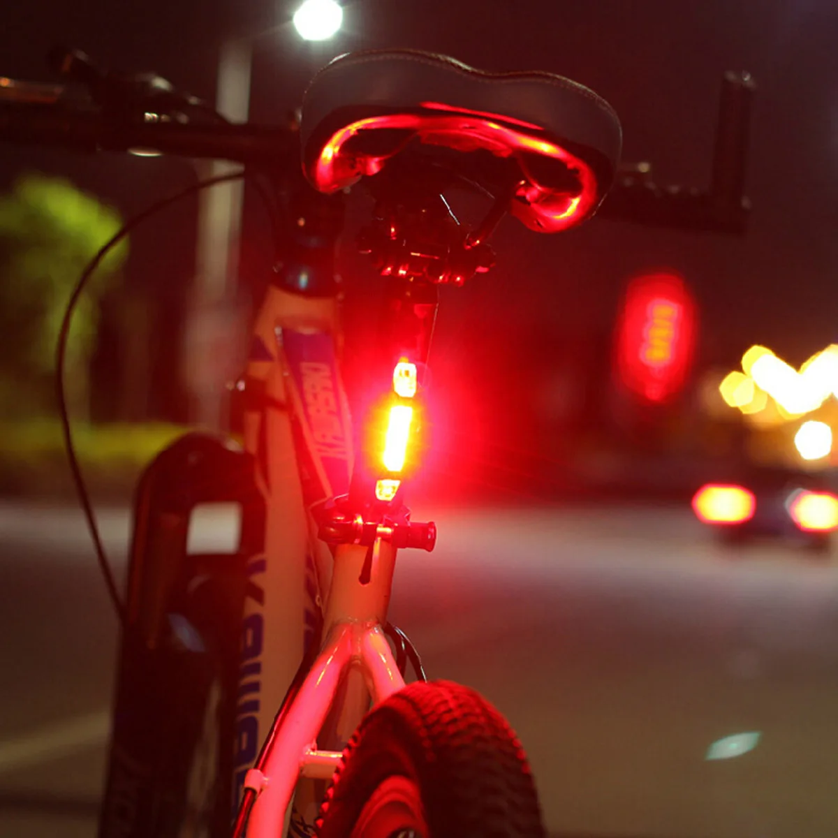 Портативный светодиодный задний фонарь для велосипеда с зарядкой от USB