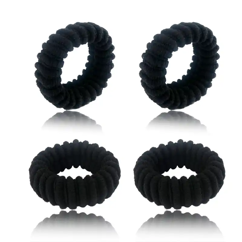 4pcs Lot Women Scrunchie Rubber Wide Thick Hair Rope Elastic Hair