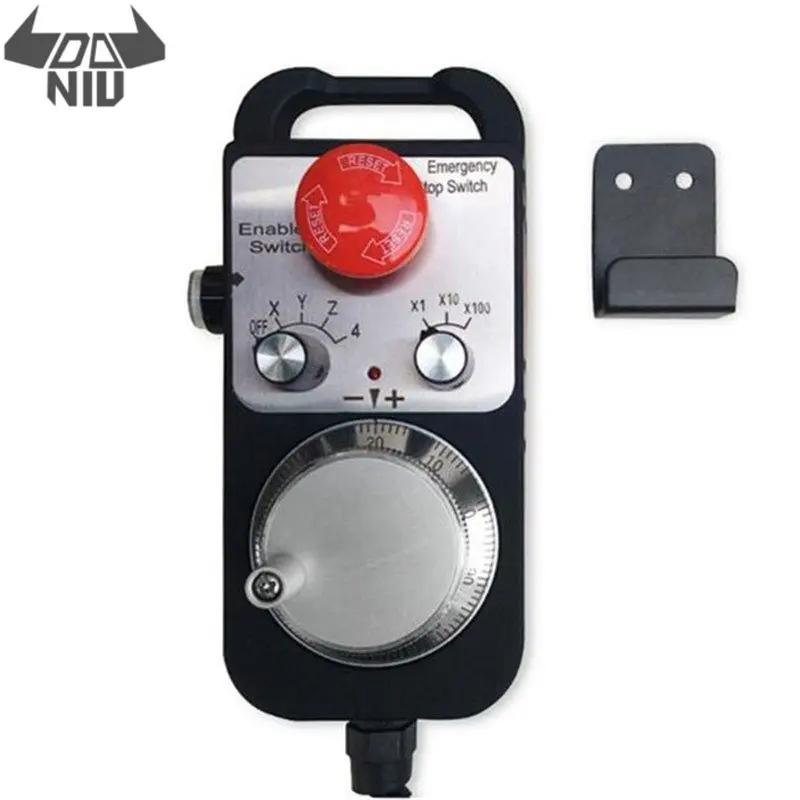 DANIU Zinc Alloy 5-24V 4 A xis Pendant Handwheel with Emergency Stop LED Indicator for CNC Machine Printing Machinery Tools
DANIU Zinc Alloy 5-24V 4 A xis Pendant Handwheel with Emergency Stop LED Indicator for CNC Machine Printing Machinery Tools
