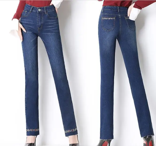 Blue Bleach Wash High Waist Jeans Woman Denim Trousers Women Casual Pants Capris 2019 Female Stretch Flare Leg Jeans
Blue Bleach Wash High Waist Jeans Woman Denim Trousers Women Casual Pants Capris 2019 Female Stretch Flare Leg Jeans