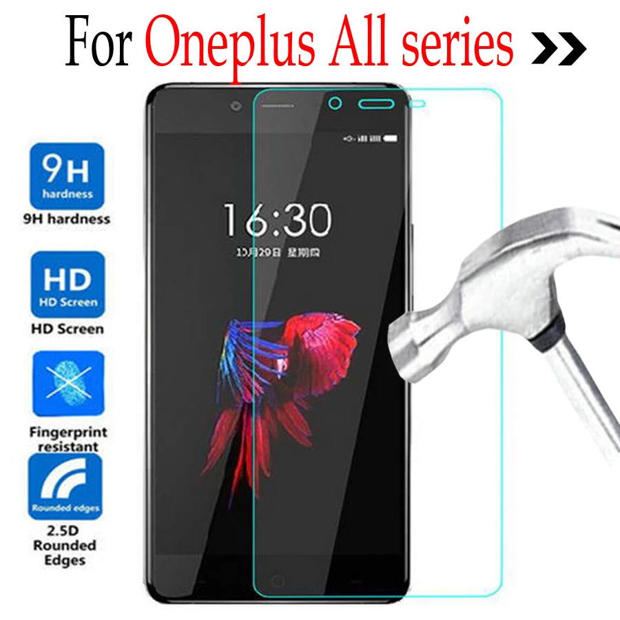 Чехол из закаленного стекла для OnePlus x Oneplus Three 3 Plus one 1 + 2 Two Защитная пленка