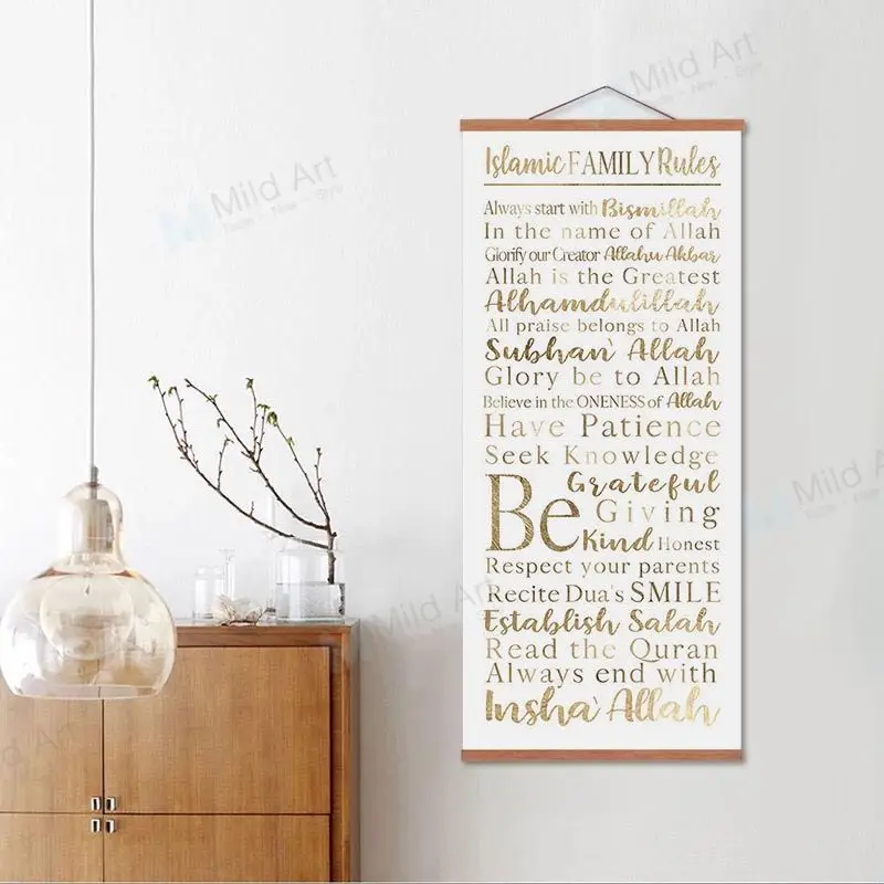 Arabic Calligraphy Ramadan Rules Islamic Muslim Wooden Framed Hanger Posters Wall Art Pictures Home Decor Canvas Painting Scroll
Arabic Calligraphy Ramadan Rules Islamic Muslim Wooden Framed Hanger Posters Wall Art Pictures Home Decor Canvas Painting Scroll