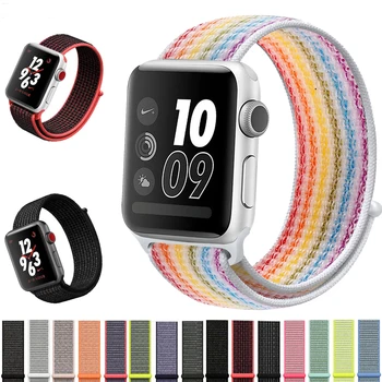 Sport Loop strap For Apple watch 4 band 42mm 38mm 44mm 40mm iwatch 4 3 2 1 woven nylon Lightweight Breathable bracelet wristbelt
Sport Loop strap For Apple watch 4 band 42mm 38mm 44mm 40mm iwatch 4 3 2 1 woven nylon Lightweight Breathable bracelet wristbelt