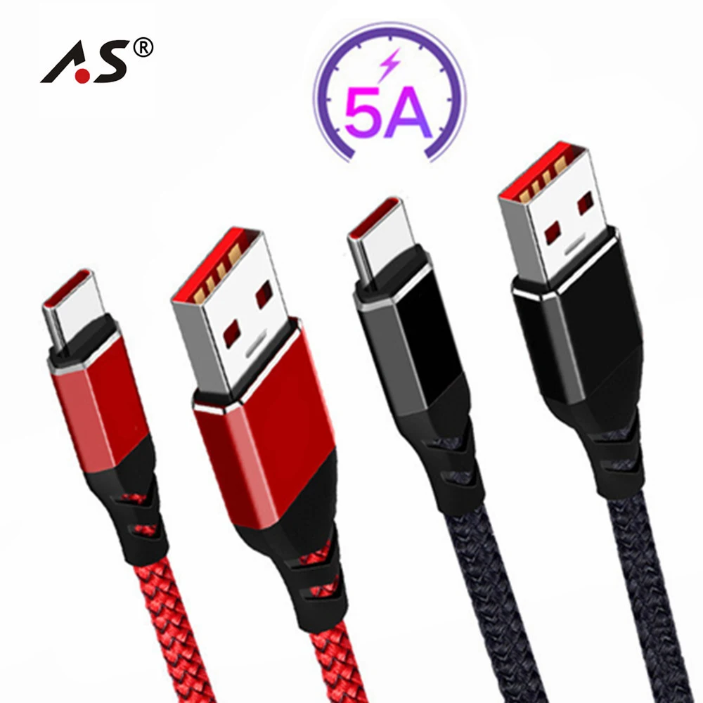 A.S Type C Cable USB C 3.1 Fast 5A Charge Data Cable Android Quick Charging for Xiaomi Mi 8 SE Huawei P20 Pro Samsung Cord Wire
A.S Type C Cable USB C 3.1 Fast 5A Charge Data Cable Android Quick Charging for Xiaomi Mi 8 SE Huawei P20 Pro Samsung Cord Wire
