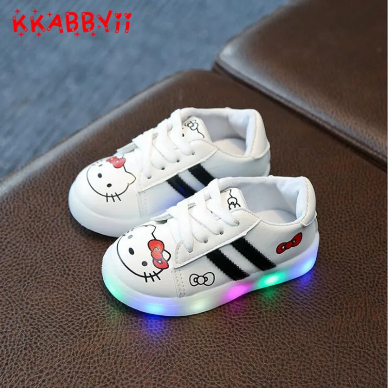 2018 European Colorful Printing Baby Girls Boys Shoes Soft LED Glowing Sneakers Kids Cute Lovely Lighted Children Casual Shoes
2018 European Colorful Printing Baby Girls Boys Shoes Soft LED Glowing Sneakers Kids Cute Lovely Lighted Children Casual Shoes