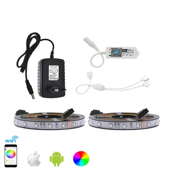 LED Strip Set 3528 RGB 10M/600LED Flexible Strip Light + Phone App Control MIni Wifi RGB Controller + 12V 3A Power Adapter
LED Strip Set 3528 RGB 10M/600LED Flexible Strip Light + Phone App Control MIni Wifi RGB Controller + 12V 3A Power Adapter