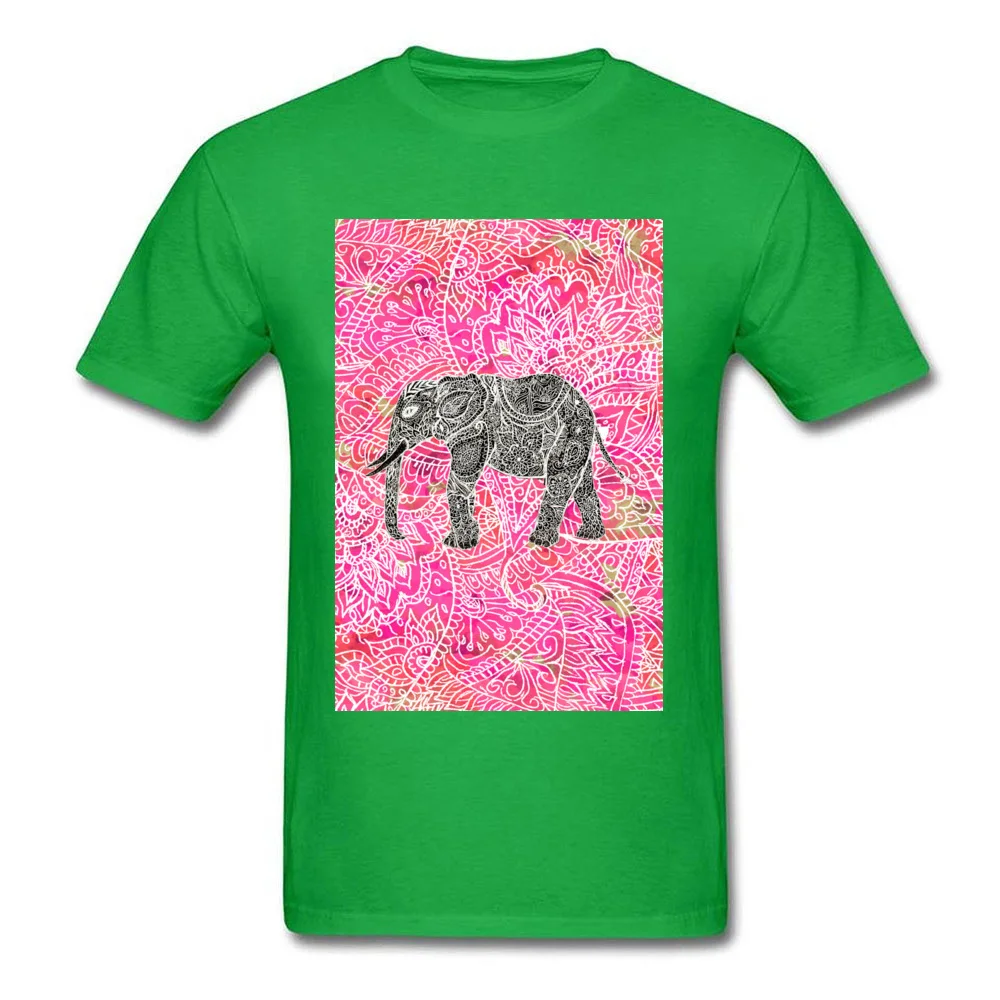Pink Tribal Paisley Elephant Henna Pattern_green