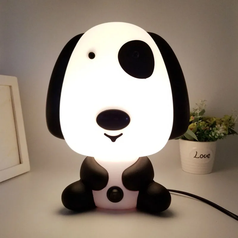 Desk Night Lights Baby Room Dog Cartoon Night Light Kids Bed Lamp Sleeping Night Lamp Table Lamp With Bulb EU Plug 220V 
Desk Night Lights Baby Room Dog Cartoon Night Light Kids Bed Lamp Sleeping Night Lamp Table Lamp With Bulb EU Plug 220V