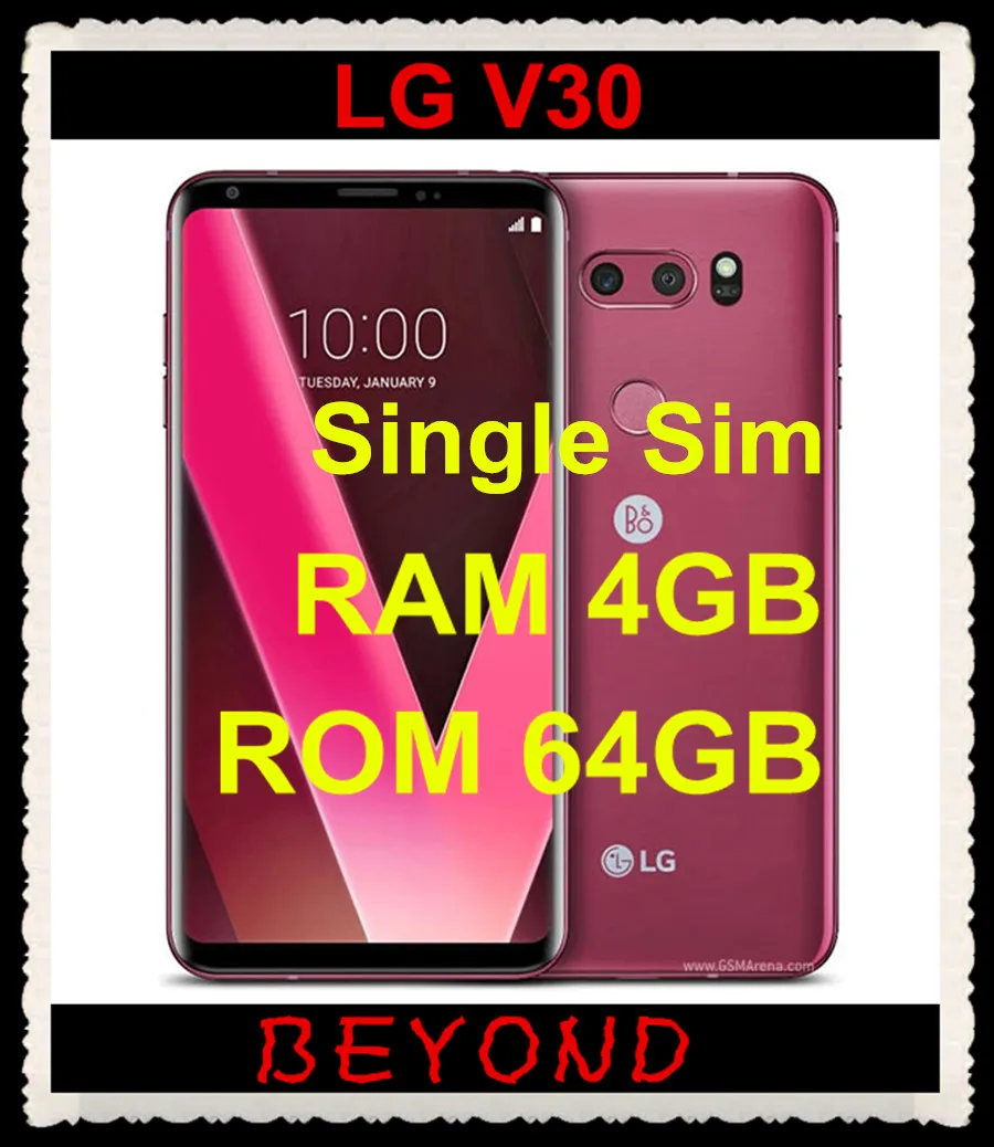 

LG V30 H930 Original Unlocked GSM 4G LTE Android Octa Core RAM 4GB ROM 64GB 6.0" 16MP&13MP Mobile Phone 3300mAh Fingerprint