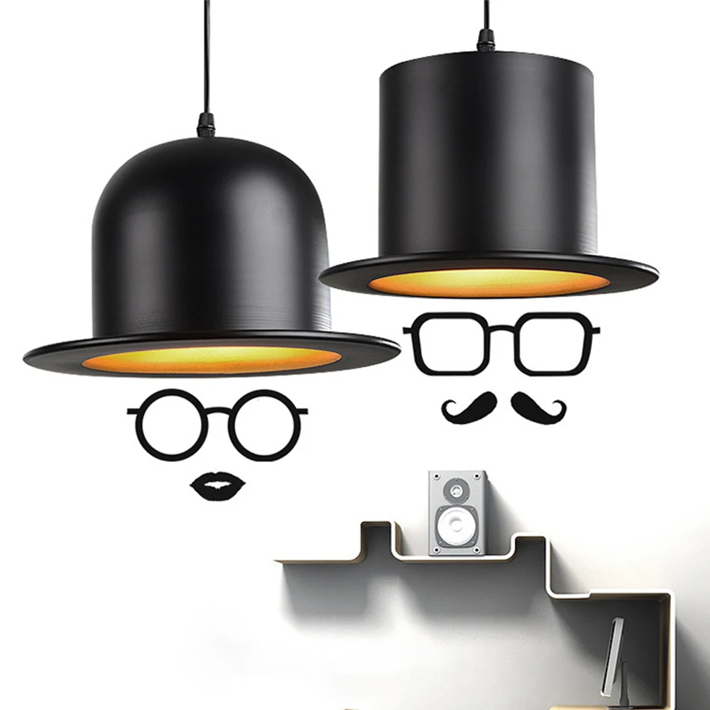 YWXLight Nordic Modern Pendant Light LED Black Top Hat Pendant Lamp E27 Bulb for Living Room Bedroom Dining Room Hanging Lamp
YWXLight Nordic Modern Pendant Light LED Black Top Hat Pendant Lamp E27 Bulb for Living Room Bedroom Dining Room Hanging Lamp
