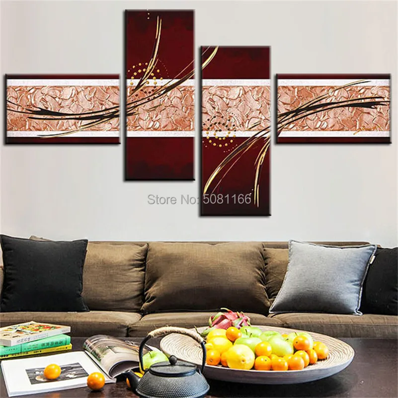 Hand Painted modular Oil Painting Brown Canvas textured 4 Panel Wall Art Home Decor Modern Abstract Picture Set Art
Hand Painted modular Oil Painting Brown Canvas textured 4 Panel Wall Art Home Decor Modern Abstract Picture Set Art