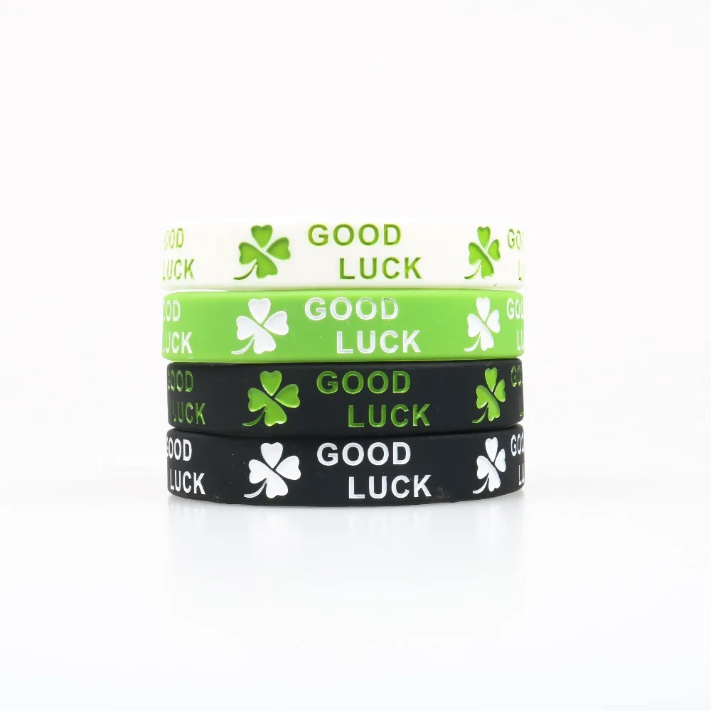 Four-Leaf Clover Good Luck Silicone Bracel ets Silicon Bileklik Good Fashion Item Wristband Classic Jerwerly Trendy Band
Four-Leaf Clover Good Luck Silicone Bracel ets Silicon Bileklik Good Fashion Item Wristband Classic Jerwerly Trendy Band