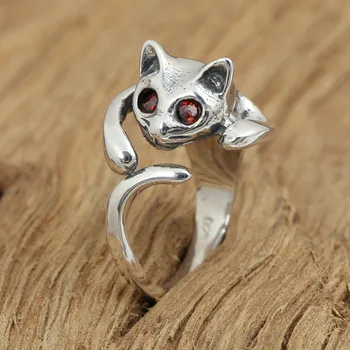 S925 factory wholesale silver jewelry handmade retro Silver Ring female cat eye ring ring
S925 factory wholesale silver jewelry handmade retro Silver Ring female cat eye ring ring