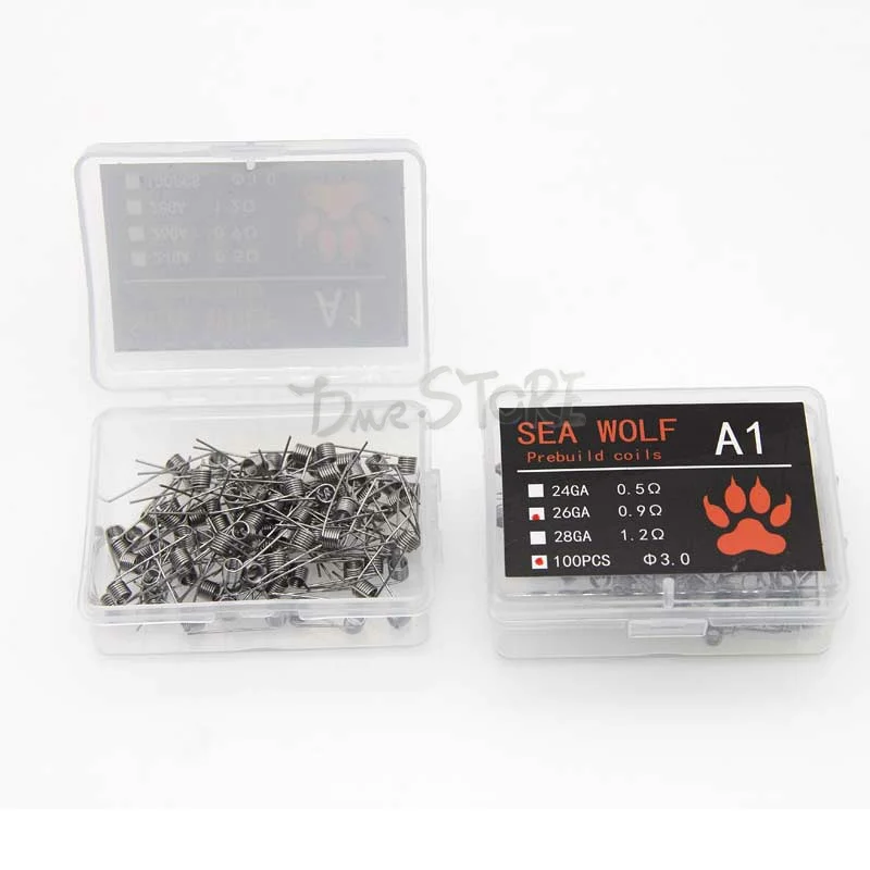 SEA WOLF 100pcs Electronic Cigarette Rda Atomizer Wick Wire Coil Prebuilt Coil A1 Heat Wire Coiling Premade Coils DMS Store
SEA WOLF 100pcs Electronic Cigarette Rda Atomizer Wick Wire Coil Prebuilt Coil A1 Heat Wire Coiling Premade Coils DMS Store