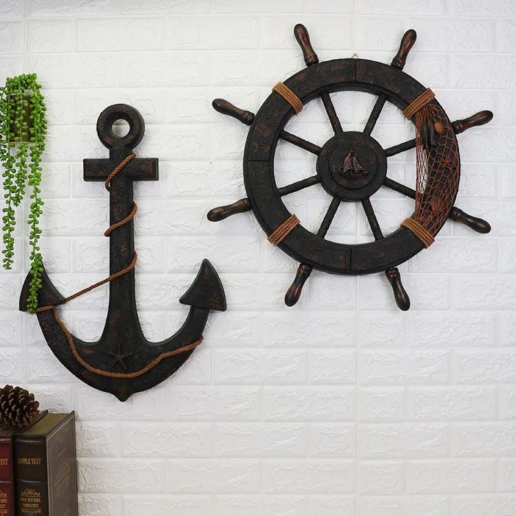 Wood Mediterranean Ship Wooden rudder helm Ship Anchor antique home decor wall decoration vintage room decoration accessories
Wood Mediterranean Ship Wooden rudder helm Ship Anchor antique home decor wall decoration vintage room decoration accessories
