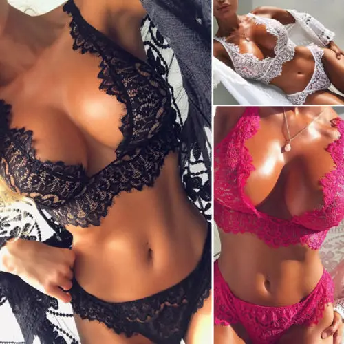2018 Womens Sexy Sissy Lace Crochet Lingerie Set Unpadded Crop Tops Bralette Babydoll G-String Thong Underwear Nightwear Set
2018 Womens Sexy Sissy Lace Crochet Lingerie Set Unpadded Crop Tops Bralette Babydoll G-String Thong Underwear Nightwear Set