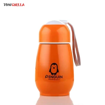 Baby Stainless Steel Water Cups Cute Candy Color Drinking Penguin Printing Travel Bottle Children Training Bottles T0585
Baby Stainless Steel Water Cups Cute Candy Color Drinking Penguin Printing Travel Bottle Children Training Bottles T0585
