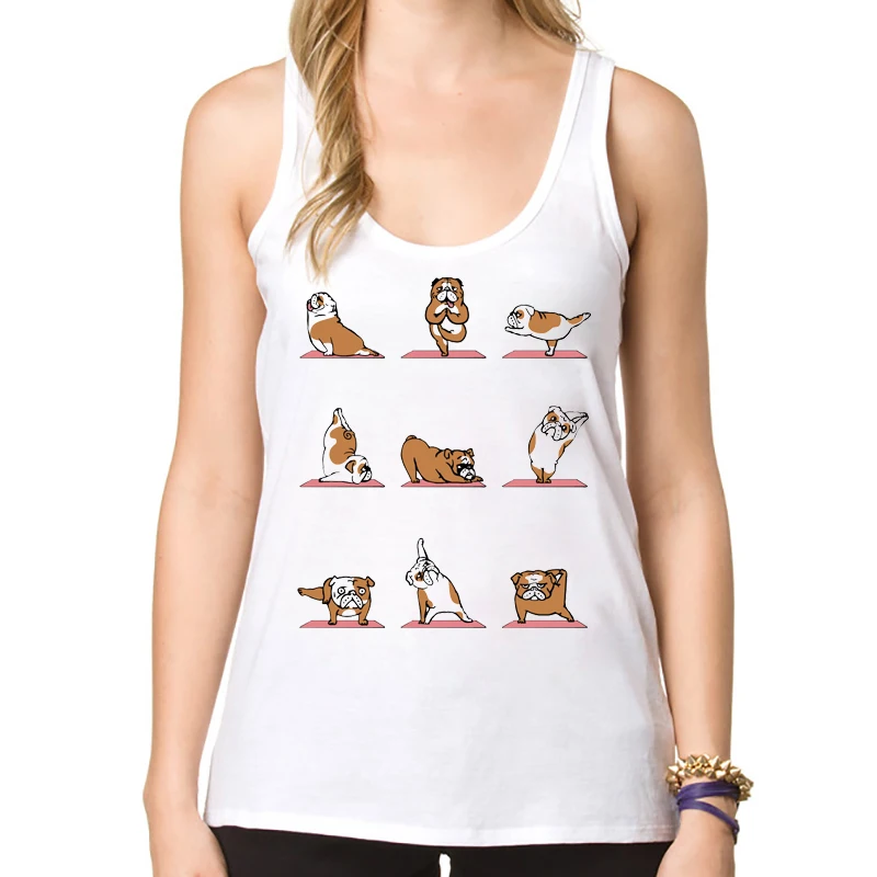 2018 Cute Cat Women Tank tops English Bulldog Printed Lovely Pug Vest Novelty Elephant /Sloth Summer Camisole
2018 Cute Cat Women Tank tops English Bulldog Printed Lovely Pug Vest Novelty Elephant /Sloth Summer Camisole