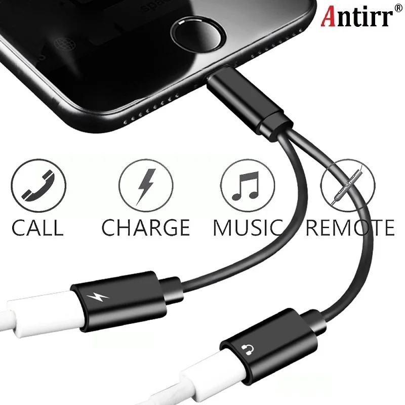 Earphone Audio Charging Adapter Splitter Cable Support Phone Call For IOS 11 Music Calling Charging For iphone 8 7 7 plus
Earphone Audio Charging Adapter Splitter Cable Support Phone Call For IOS 11 Music Calling Charging For iphone 8 7 7 plus