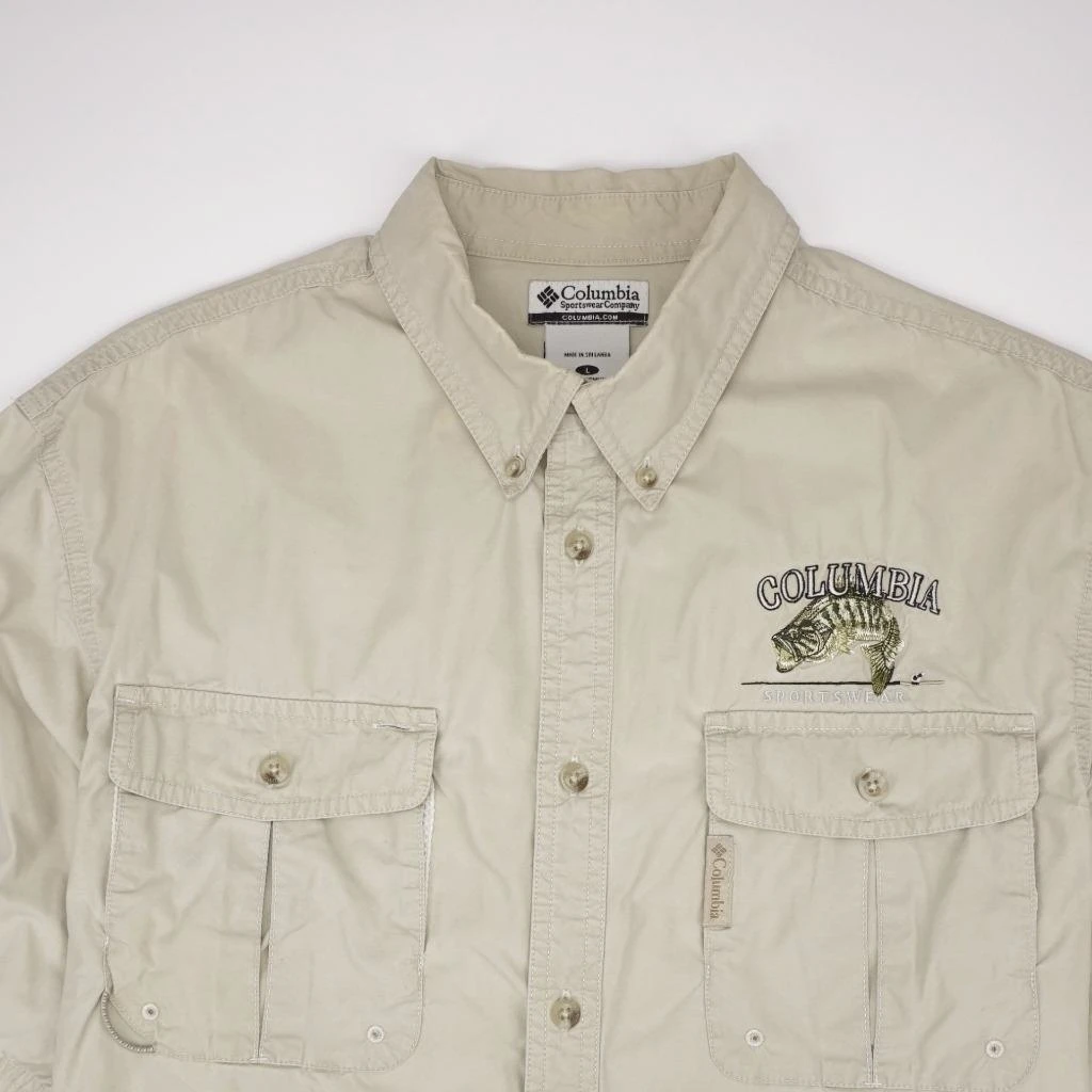 columbia cotton fishing shirts