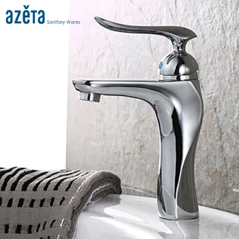 Bathroom Contemporary Style Faucet Brass Chrome Plated Single Handle Ceramic Cartridge Cold and Hot Water Basin Tap AT3316
Bathroom Contemporary Style Faucet Brass Chrome Plated Single Handle Ceramic Cartridge Cold and Hot Water Basin Tap AT3316