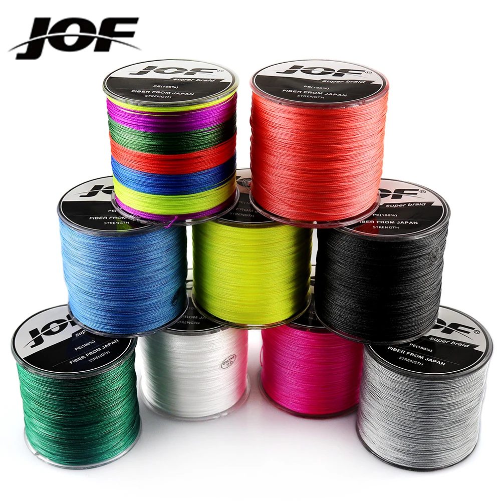 JOF Fishing Line 8 Strands 4 Strands PE Braided 500 Meters Multifilament Fishing Line Rope peche carpe Wire 20-88lb
JOF Fishing Line 8 Strands 4 Strands PE Braided 500 Meters Multifilament Fishing Line Rope peche carpe Wire 20-88lb
