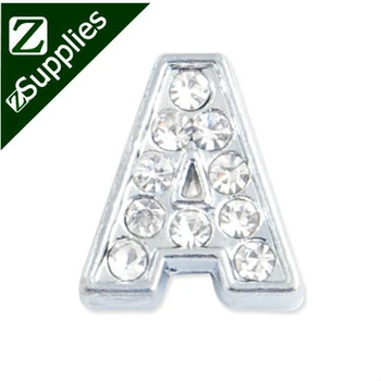 12.5*11*5 MM Clear Crystal Rhinestone Letter "A" Slider Charm Beads,Silver Plated, fit 8mm leather band
12.5*11*5 MM Clear Crystal Rhinestone Letter "A" Slider Charm Beads,Silver Plated, fit 8mm leather band