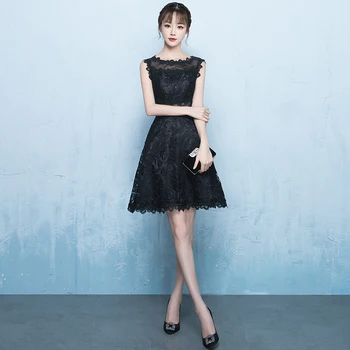 Classic Blace Lace Sleeveless Dress Sexy Slim O-neck Graduation Gowns Exquisite Princess Cheongsam Royal Banquet Prom Dresses
Classic Blace Lace Sleeveless Dress Sexy Slim O-neck Graduation Gowns Exquisite Princess Cheongsam Royal Banquet Prom Dresses